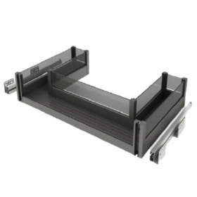 Black Box KU290-BB Under sink U-Shaped Pull Out Basket - Black