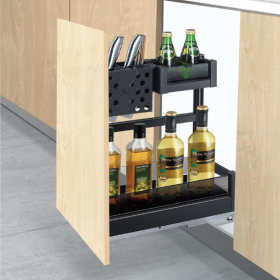 Black Box Multi Function Two Layer Basket - Black