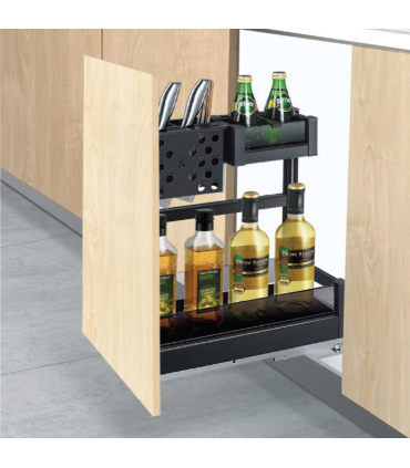 Black Box Multi Function Two Layer Basket - Black