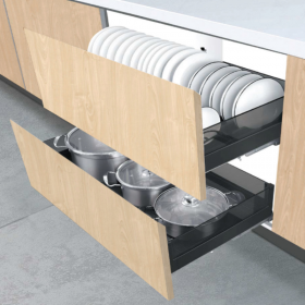 Black Box Undermount Three Side Basket - Black
