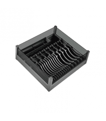 Black Box Undermount Four Side Dish Basket - Black