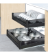 Black Box Undermount Four Side Dish Basket - Black