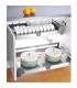 ecoWare Luxury Stainless Steel Four Side Pull Out Basket - Brush Nickel