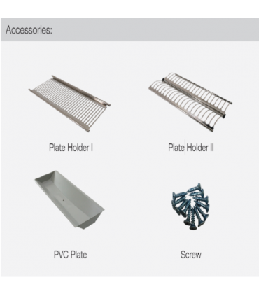 ecoWare Luxury Stainless Steel Up and Down Storage Kit Elevator with Dish Rack