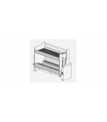 ecoWare Luxury Stainless Steel Up and Down Storage Kit Elevator with Dish Rack