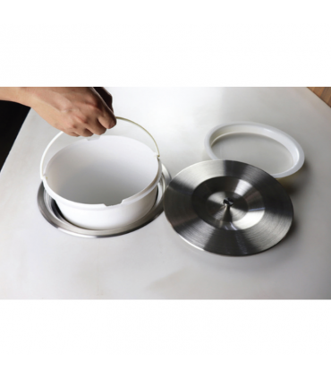 ecoWare Stainless Steel Counter Waste Bin - 8 Litre
