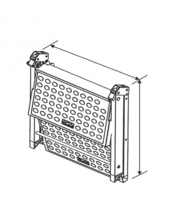 ecoWare Aluminium 2-Layer Foldable Ladder
