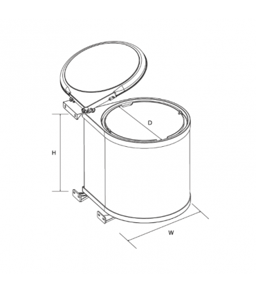 ecoWare Stainless Steel Duster Bin