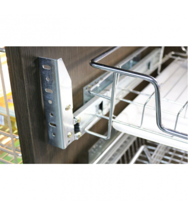 ecoWare Multi-function Pull Out Basket Chrome - (Set of 2)