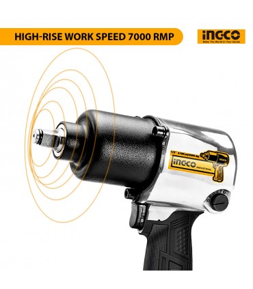 Ingco AIW12562 1/2" Square Drive Air Impact Wrench