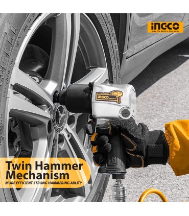 Ingco AIW12562 1/2" Square Drive Air Impact Wrench