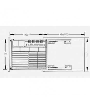 ecoWare Multi-function Three Layers Pull Out Cabinet Organizer