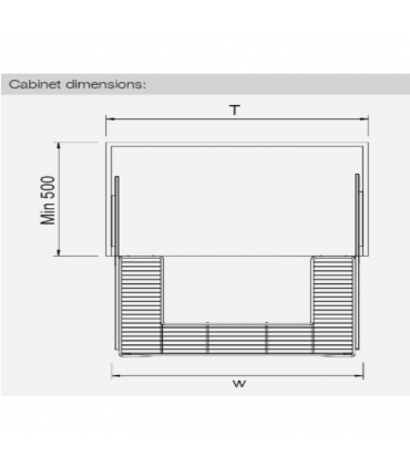 ecoWare Platinum Undersink U-Shaped Pull Out Basket