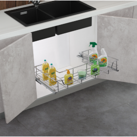 ecoWare Platinum Undersink U-Shaped Pull Out Basket