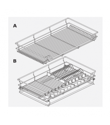 ecoWare Platinum Undermount Multi Function Pull Out Basket