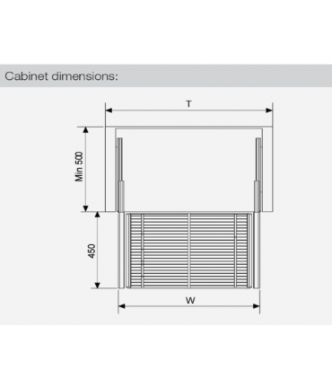 ecoWare Platinum Undermount Four Side Pull Out Basket