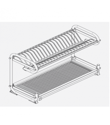ecoWare Luxury Stainless Steel Dish Rack for Stand