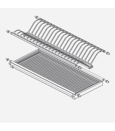 ecoWare Luxury Stainless Steel Cabinet Dish Rack