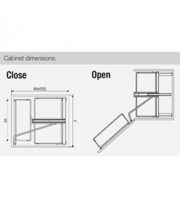 ecoWare Luxury Tall Pantry Unit - 6 Layers