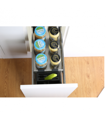 ecoWare Luxury Stainless Steel 3-Tier Pull Out Basket