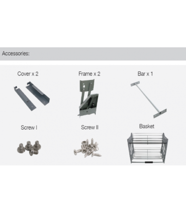 ecoWare Elevator Basket with Soft Closing Slide