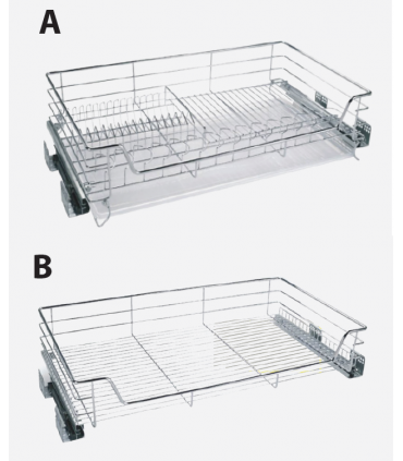 ecoWare Multi-function Pull Out Basket with Undermount Organizer