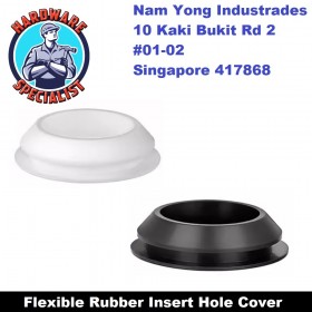 Hardware Specialist Flexible Rubber Insert Hole Cover For Aluminum Window Grill