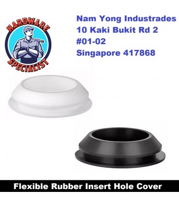 Hardware Specialist Flexible Rubber Insert Hole Cover For Aluminum Window Grill