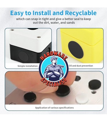 Hardware Specialist Flexible Rubber Insert Hole Cover For Aluminum Window Grill