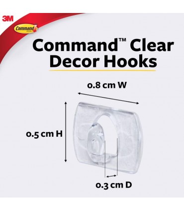 3M 17026CLR Command Clear Decorating Clips