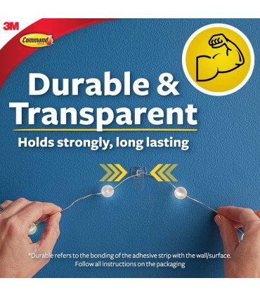 3M 17026CLR Command Clear Decorating Clips