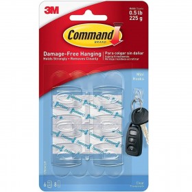3M 17006CLR Command Clear Mini Hooks