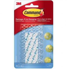 3M 17026CLR Command Clear Decorating Clips
