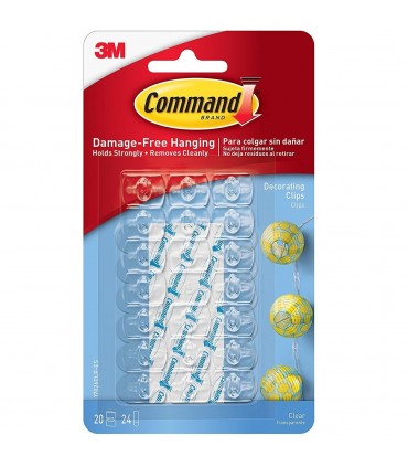 3M 17026CLR Command Clear Decorating Clips
