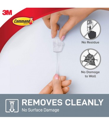 3M 17017CLR Command Clear Round Cord Clips