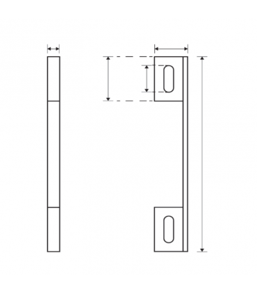 ecoWare ALS-3.2 Stainless Steel 304 Rebaited Part for Mortise Lock