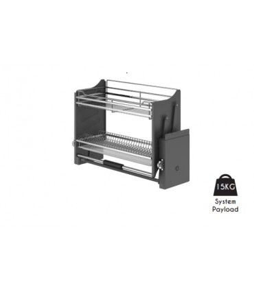 Ecoware Premium High Quality Up and Down Storage Kit Elevator with Dish Rack