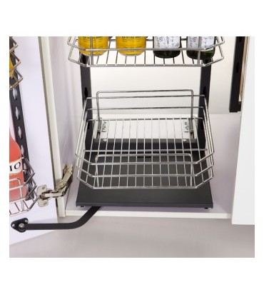Ecoware Premium High Quality Side Large Tall Unit Basket - Polish Chrome