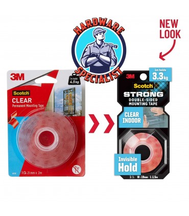 3M Scotch Heavy Duty Double Sided Clear Mounting Tape