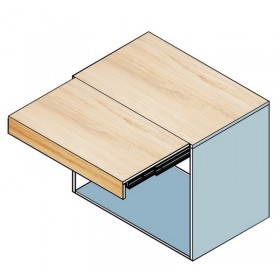 ecoWare DS-TBE02 Pull Out Rising Extension Table Slide - Champagne Gold