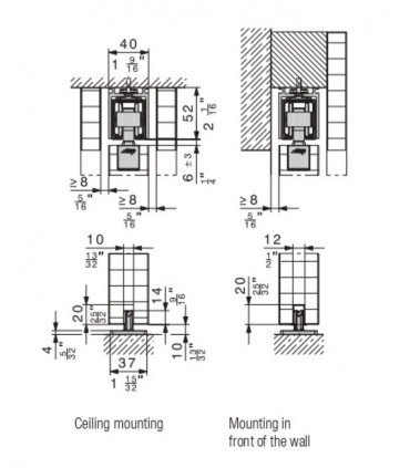 HAWA 80/B Junior Sliding Pocket Door Hardware