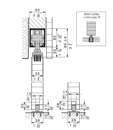 Hawa 11703 Junior 160/A Sliding Door Fitting Set for Single Door