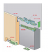 ecoWare Hidden Sliding System with Soft Closing Damper