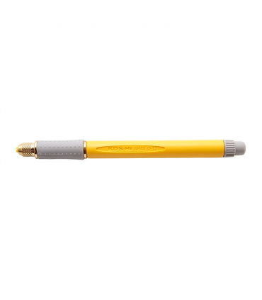 KDS D-12YE Easy Grip Soft Grip Cutter with 16 Blades - Yellow
