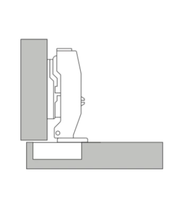ecoWare CH-0-110-4H-SC-S76 Air Pressure Conceal Hinge with Slide-On Design - 4 Hole