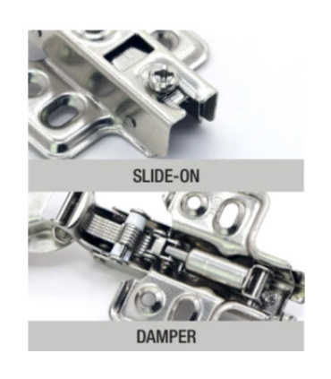 ecoWare CH-0-110-4H-SC-S76 Air Pressure Conceal Hinge with Slide-On Design - 4 Hole