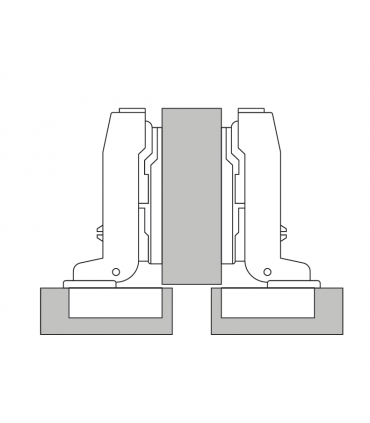 ecoWare Air Pressure Conceal Hinge with Slide-On Design - 4 Hole S88