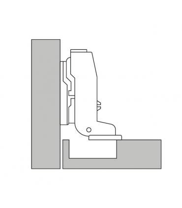 ecoWare Air Pressure Conceal Hinge with Slide-On Design - 4 Hole S88
