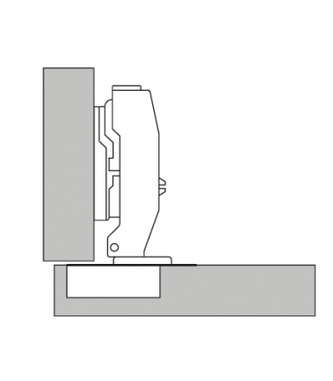 ecoWare Air Pressure Conceal Hinge with Slide-On Design - 4 Hole S86