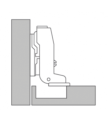 ecoWare Air Pressure Conceal Hinge with Slide-On Design - 4 Hole S89P